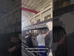 Hindistan'a yüksek hızlı servo motor gabion örgü makinesi teslimatı