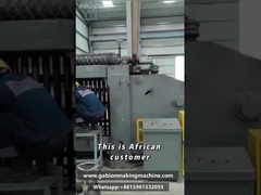 Güney Afrika Müşteri İşletim Gabion Örgü Makinesi | Nehir Kıyısı Koruma Projesi