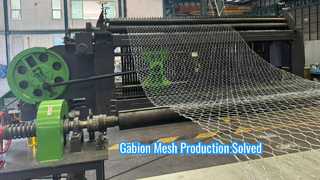 Gabion kutusu üretimi için 100x120mm Otomatik Gabion Mesh Makinesi