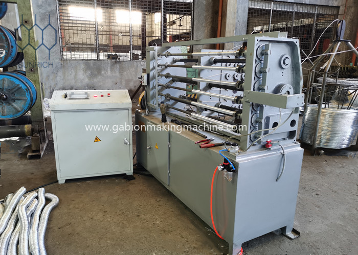 Double Three Twisting Gabion Machine For Pvc Coated Wire 90x130mm Mesh Size