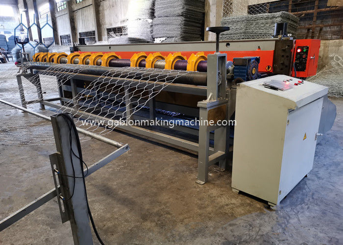 Double Rack Heavy Duty Gabion Machine For 115x137mm Mesh Fence / Construction