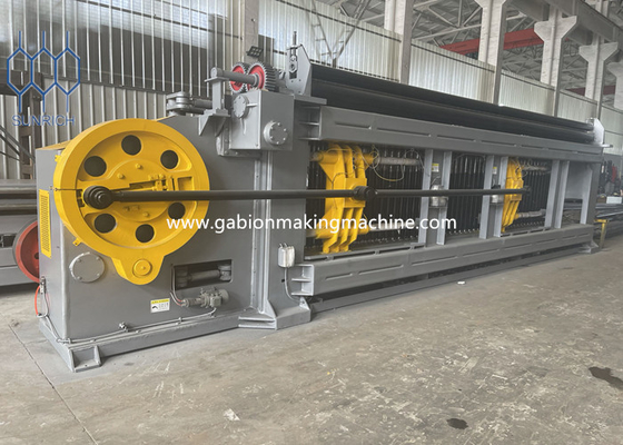 PLC Kontrollü Altgen Tel Ağı Makinesi Servo Motorlu Tel Ağı Gabion Kutusu Makinesi