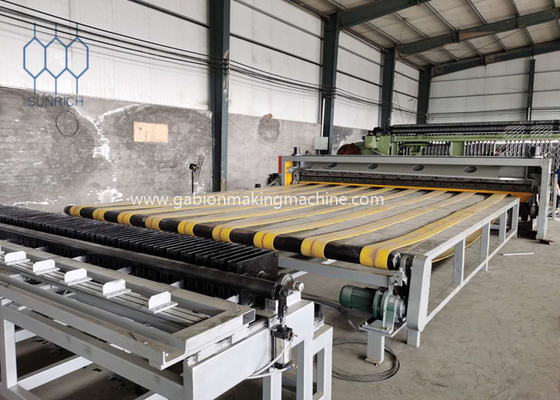 2.7-4.0mm Galvanizli veya PVC kaplı Kablo Gabion Üretim Makinesi Gabion Makinesi 30kW