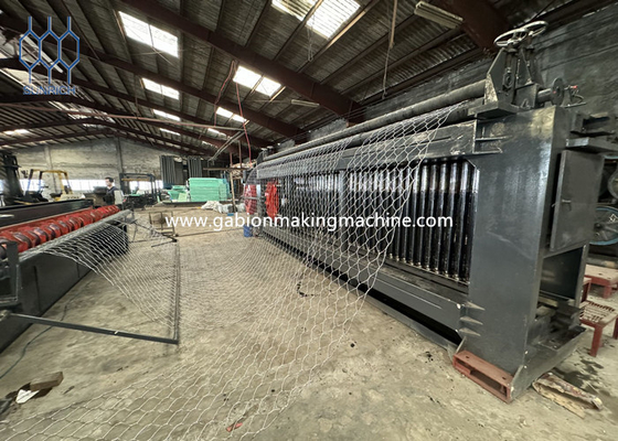 30KW Galvanizli Tel Ağır Görevli Gabion Döşeme Makinesi