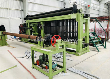 Tam Otomatik Tel Sarma Makinesi, 100x120mm Gabion Mesh Makinesi PLC Kontrol Basit Kurulum