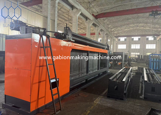 Tam otomatik gabion makinesi hattı tel düzlemesinden paketlemeye kadar -6 mm tel kapasitesi