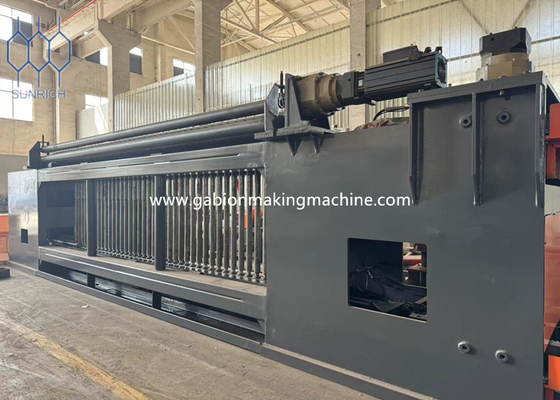 Hızlı üretim için yüksek hızlı dokuma ile çift bükümlü gabion örgü makinesi