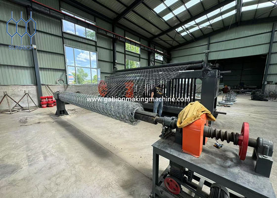 Nehir İstinat Duvarı ve Yamaç Koruma için Tam Otomatik Gabion Kutu Makinesi Üretim Hattı