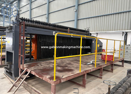 80x100mm Göz Aralığı Servo Motor Kontrollü Nehir Ttraining Projeleri İçin Gabion Makinesi