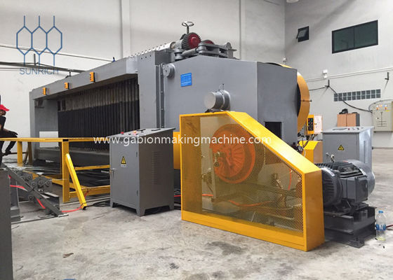 4500mm Dokuma Genişliği için Beş Bükümlü Otomatik Plc Kontrol Sistemi Gabion Mesh Makinesi